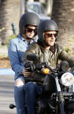 LANA DEL REY Out for Motorcycle Ride in Malibu
