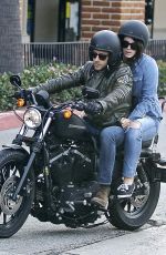 LANA DEL REY Out for Motorcycle Ride in Malibu