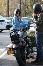 LANA DEL REY Out for Motorcycle Ride in Malibu
