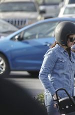 LANA DEL REY Out for Motorcycle Ride in Malibu