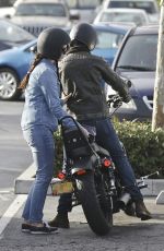 LANA DEL REY Out for Motorcycle Ride in Malibu