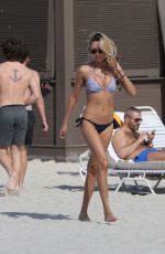LAUREN STONER in Bikini at a Beach in Miami 2901