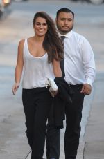 LEA MICHELE Arrives at Jimmy Kimmel Live! 2101