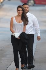 LEA MICHELE Arrives at Jimmy Kimmel Live! 2101