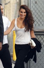 LEA MICHELE Arrives at Jimmy Kimmel Live! 2101