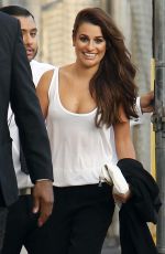 LEA MICHELE Arrives at Jimmy Kimmel Live! 2101