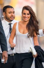 LEA MICHELE Arrives at Jimmy Kimmel Live! 2101