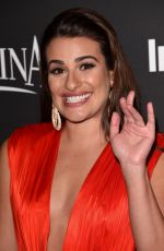 LEA MICHELE at Instyle and Warner Bros Golden Globes Party in Beverly Hills