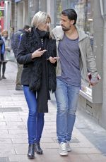 LENA GERCKE Out Shopping in Madrid