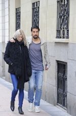 LENA GERCKE Out Shopping in Madrid