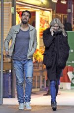 LENA GERCKE Out Shopping in Madrid