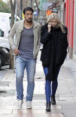 LENA GERCKE Out Shopping in Madrid