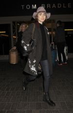 LILY COLLINS at Los Angeles International Airport 0901