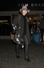 LILY COLLINS at Los Angeles International Airport 0901