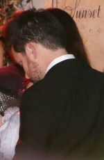 LILY COLLINS Leaves a Golden Globes After Party