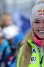 LINDSEY VONN at Audi FIS Alpine Ski World Cup Women