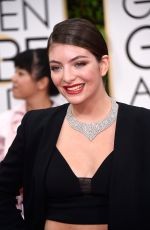 LORDE at 2015 Golden Globe Awards in Beverly Hills