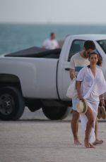LOUISE REDKNAPP on the Beach in Miami 0401