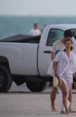 LOUISE REDKNAPP on the Beach in Miami 0401