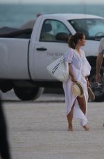 LOUISE REDKNAPP on the Beach in Miami 0401