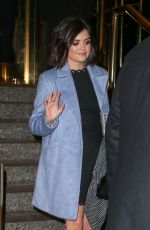 LUCY HALE Arrives at Late Night with Seth Meyers in New York