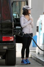 LUCY HALE at a Gas Station in Hollywood 1301