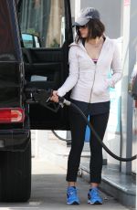 LUCY HALE at Coffee Shop and Gas Station in Hollywood