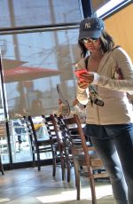 LUCY HALE at Coffee Shop and Gas Station in Hollywood
