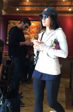 LUCY HALE at Coffee Shop and Gas Station in Hollywood
