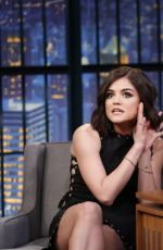 LUCY HALE at Late Night with Seth Meyers in New York