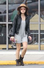 LUCY HALE Leaves Urban Outfitters in Los Angeles