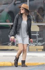 LUCY HALE Leaves Urban Outfitters in Los Angeles