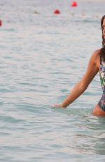 LUCY MECKLENBURGH in Swimsuit at a Beach in Dubai