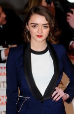 MAISIE WILLIAMS at 2015 National Television Awards in London