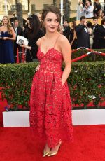 MAISIE WILLIAMS at 2015 Screen Actor Guild Awards in Los Angeles