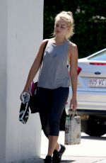 MARGOT ROBBIE in Leggings Leaves a Gym on Gold Coast