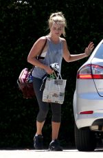 MARGOT ROBBIE in Leggings Leaves a Gym on Gold Coast