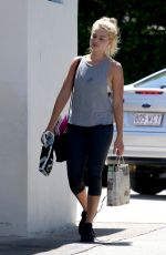 MARGOT ROBBIE in Leggings Leaves a Gym on Gold Coast