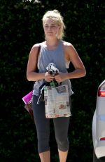 MARGOT ROBBIE in Leggings Leaves a Gym on Gold Coast