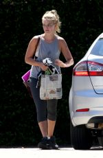 MARGOT ROBBIE in Leggings Leaves a Gym on Gold Coast