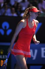 MARIA SHARAPOVA at 2nd Round Match of Australian Open - 1/21/15