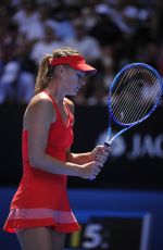 MARIA SHARAPOVA at 2nd Round Match of Australian Open - 1/21/15