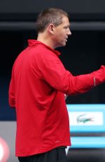 MARIA SHARAPOVA at Practice Session in Melbourne