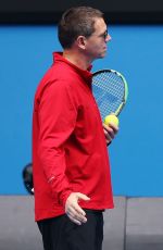 MARIA SHARAPOVA at Practice Session in Melbourne