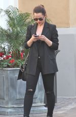 MENA SUVARI Out at the Grove in West Hollywood
