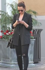 MENA SUVARI Out at the Grove in West Hollywood