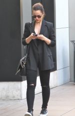 MENA SUVARI Out at the Grove in West Hollywood