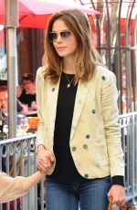 MICHELLE MONAGHAN Out at The Grove in Los Angeles