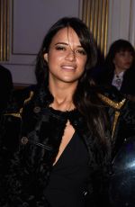 MICHELLE RODRIGUEZ at Versace Fashion Show in Paris