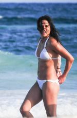 MICHELLE RODRIGUEZ in White Bikini in Mexico